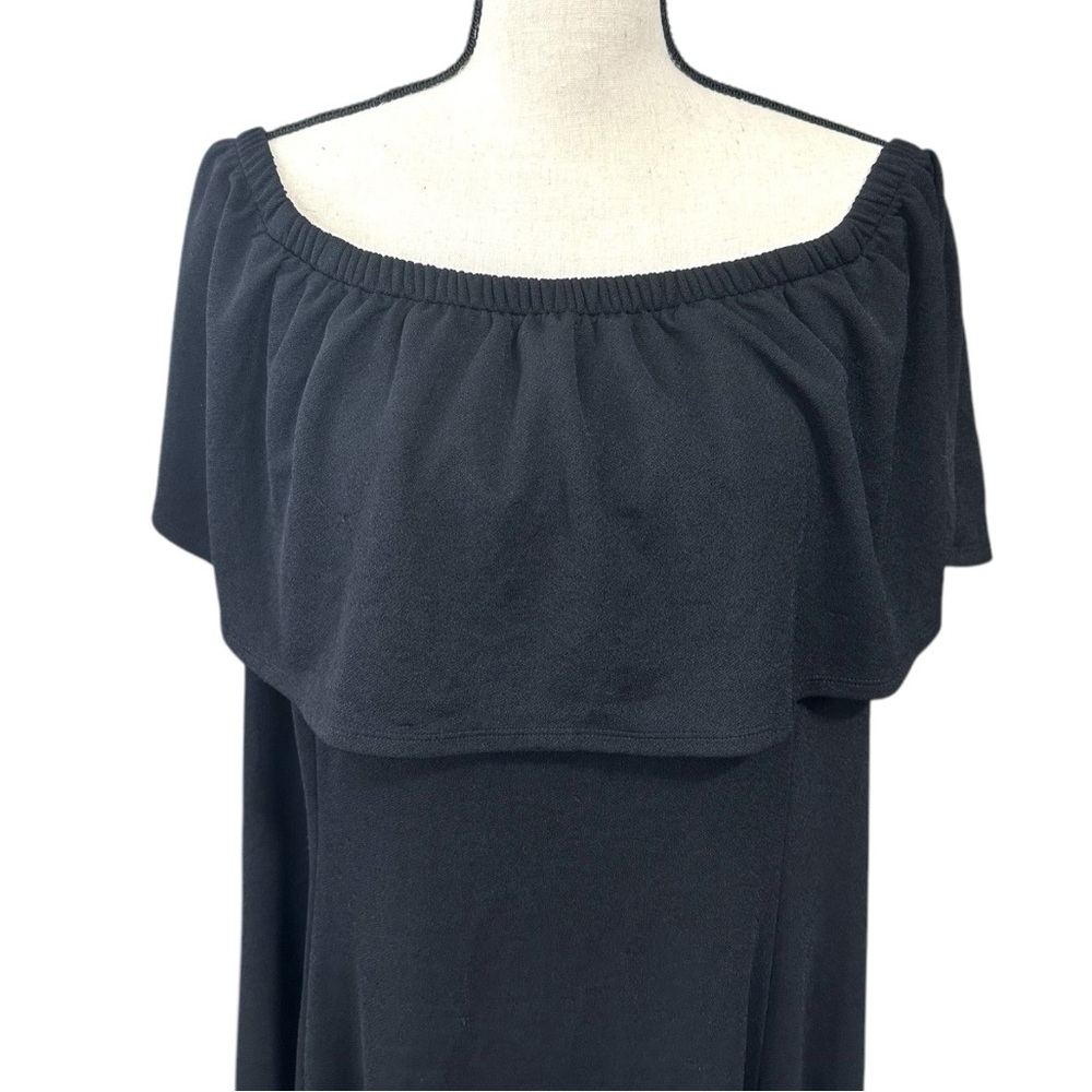 🖤Isaac Mizrahi Live Off-shoulder Black Dress - Picture 2 of 7